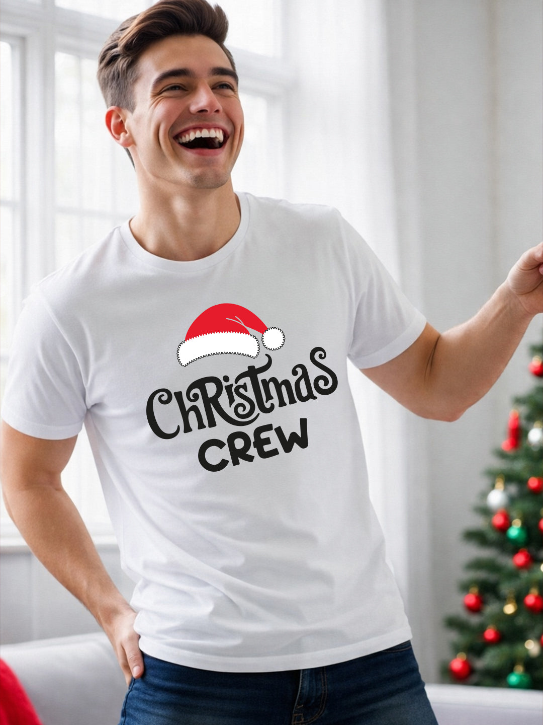 Men’s Christmas Crew Festive Regular T-Shirt