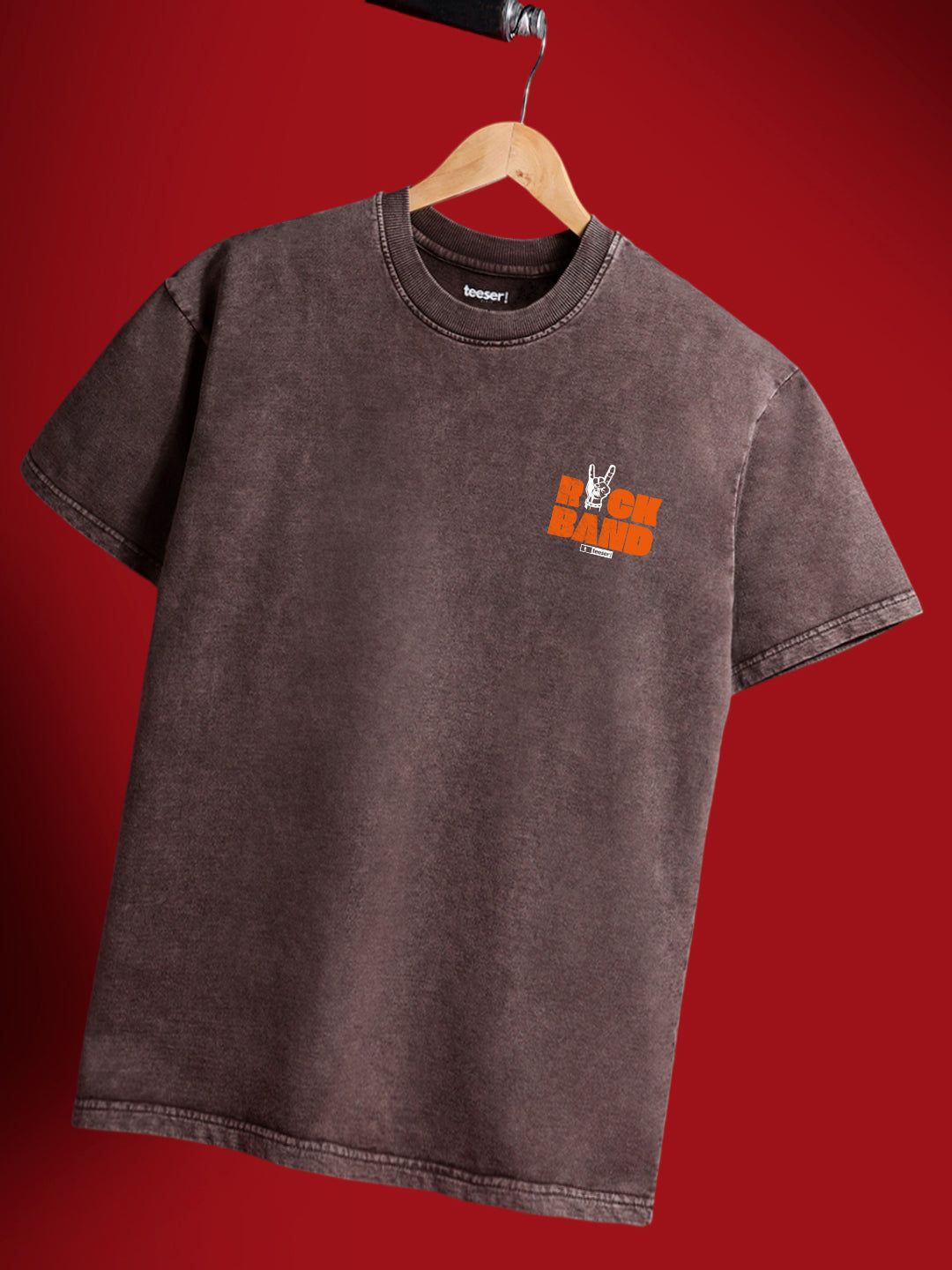 Rock Band Crew Neck Oversized T-Shirt