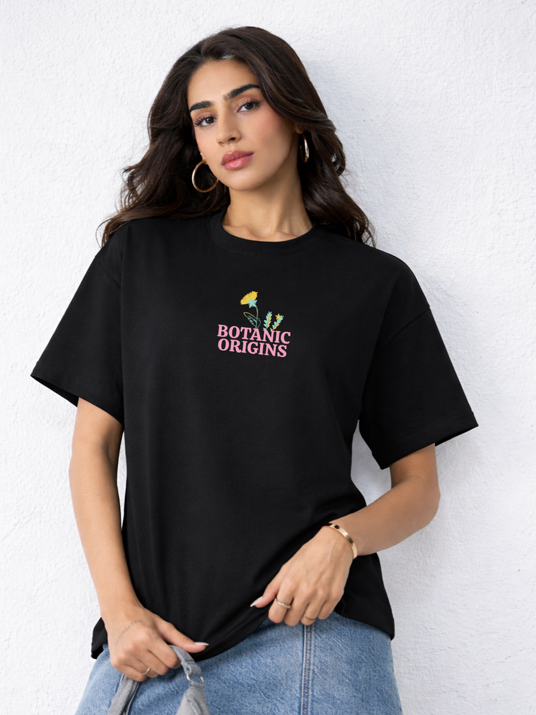 Good Vibes Only Oversized T-Shirt For Women