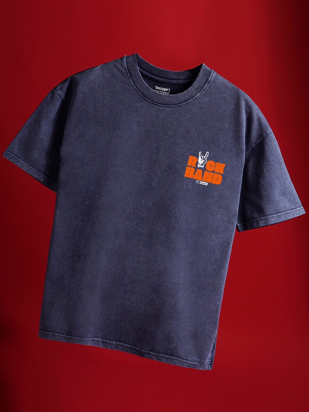 Rock Band Crew Neck Oversized T-Shirt