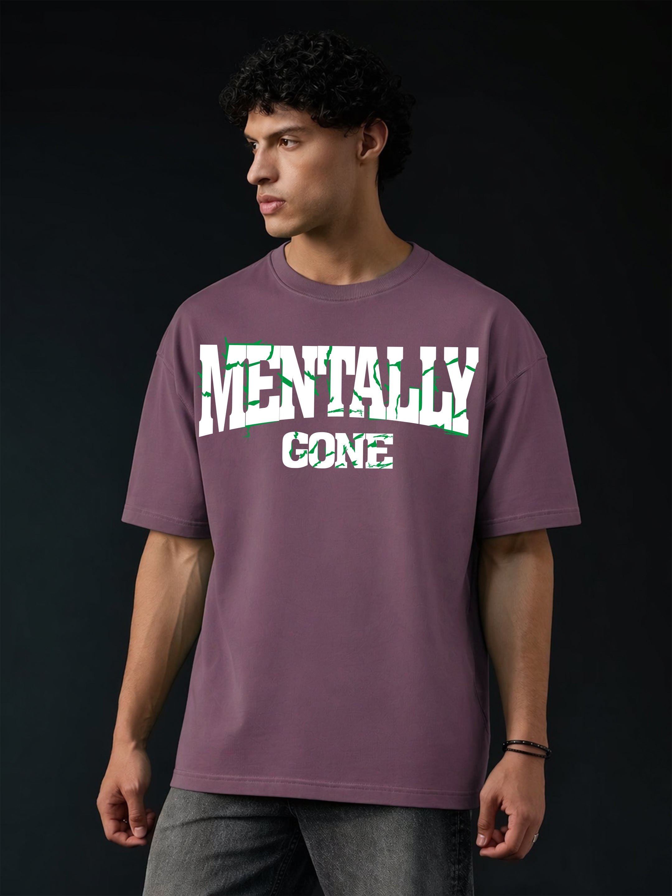 Mentally Gone Oversized Fit T-Shirt