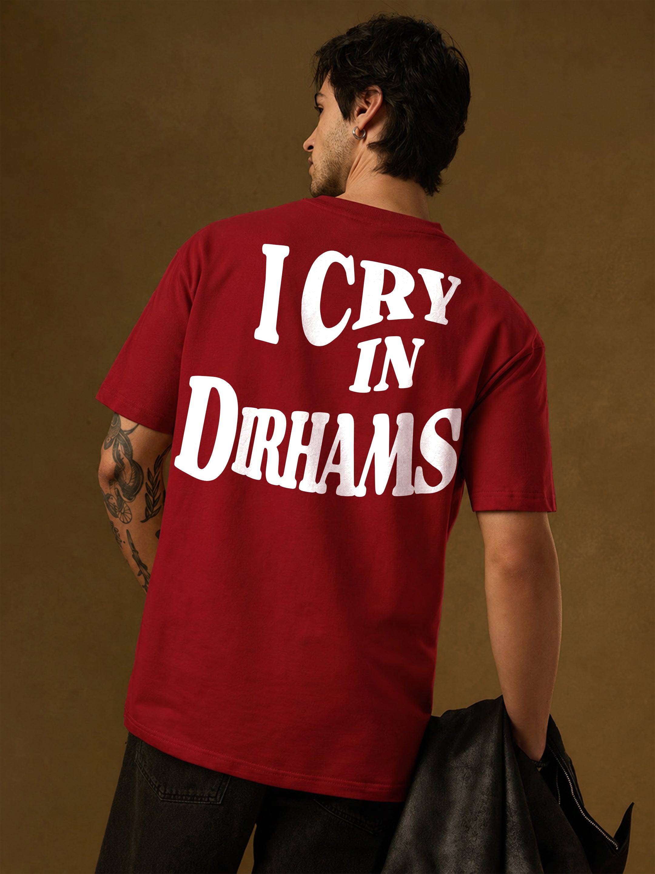 I Cry in Dirhams Oversized T-Shirt