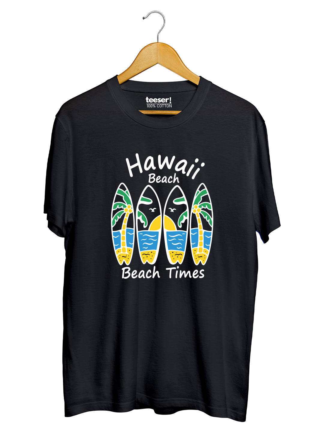 Hawaii Beach Times Regular Fit T-Shirt