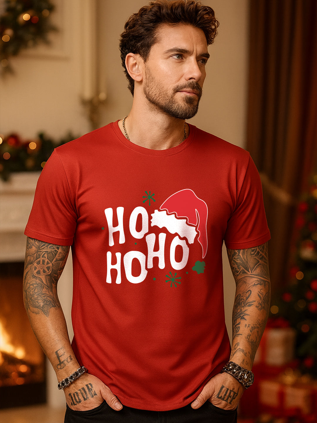 Men Holiday Christmas Regular T-Shirt