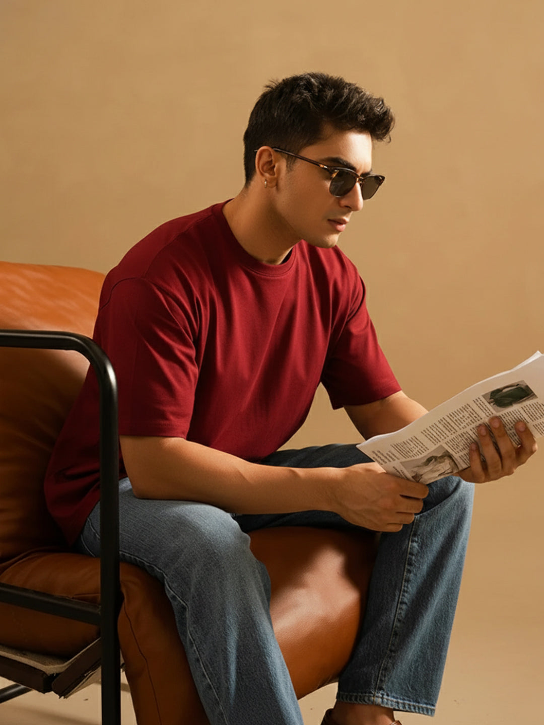 Classic Maroon Oversize T-Shirt