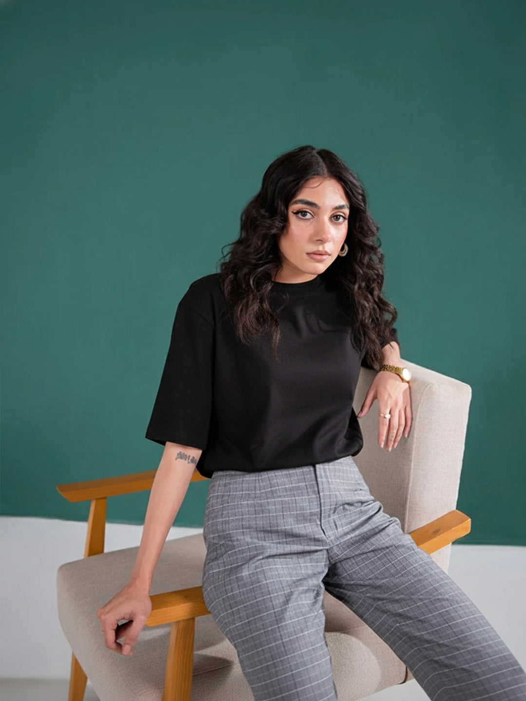 Classic Black Oversize T-Shirt For Women