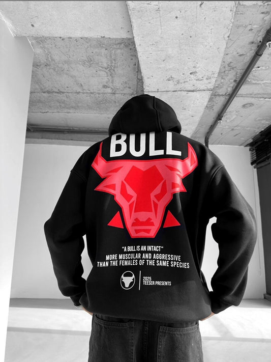 Bull Oversized Graphic Hoodie