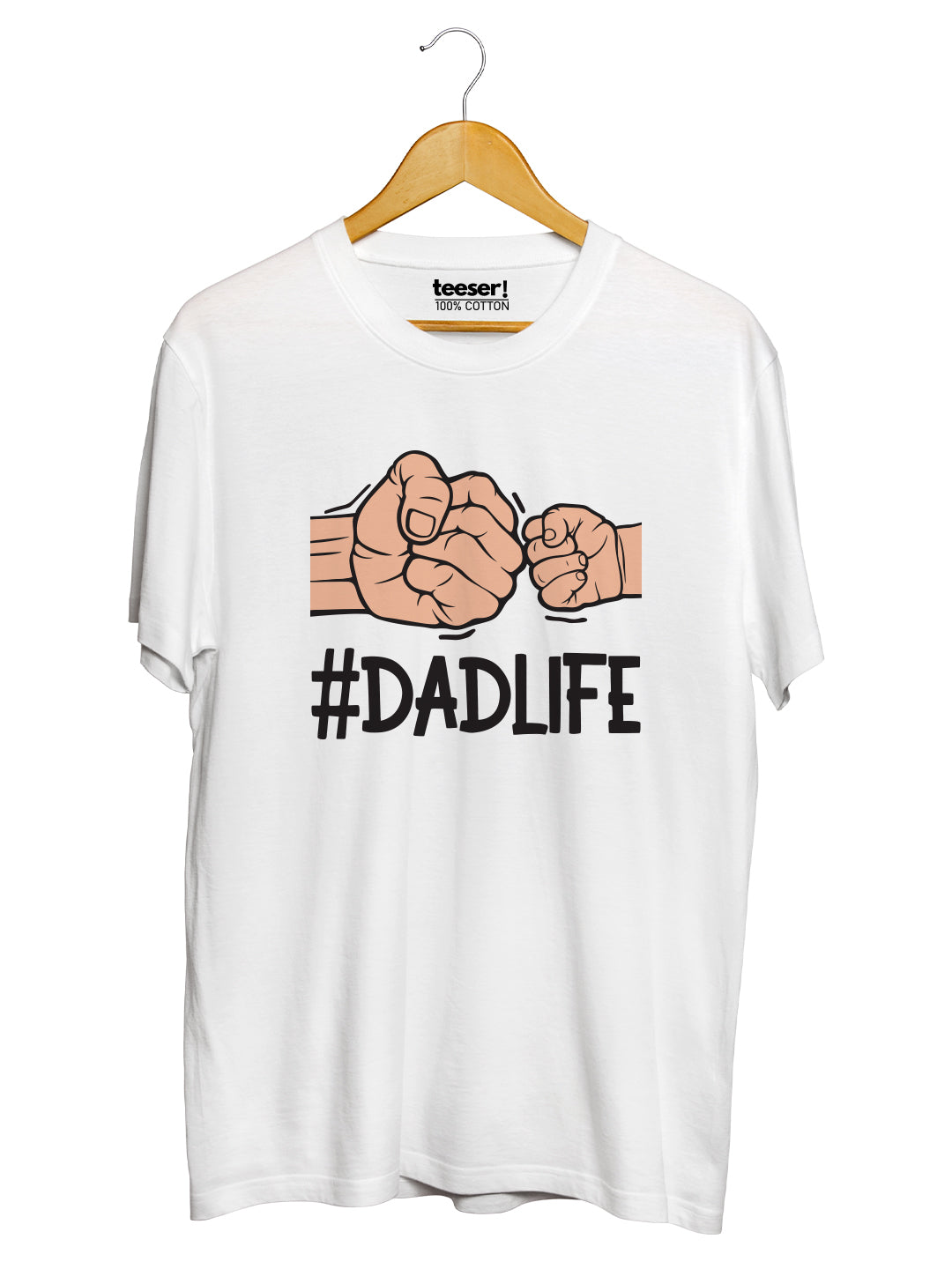 تيشيرت "DAD LIFE" بقصة عادية