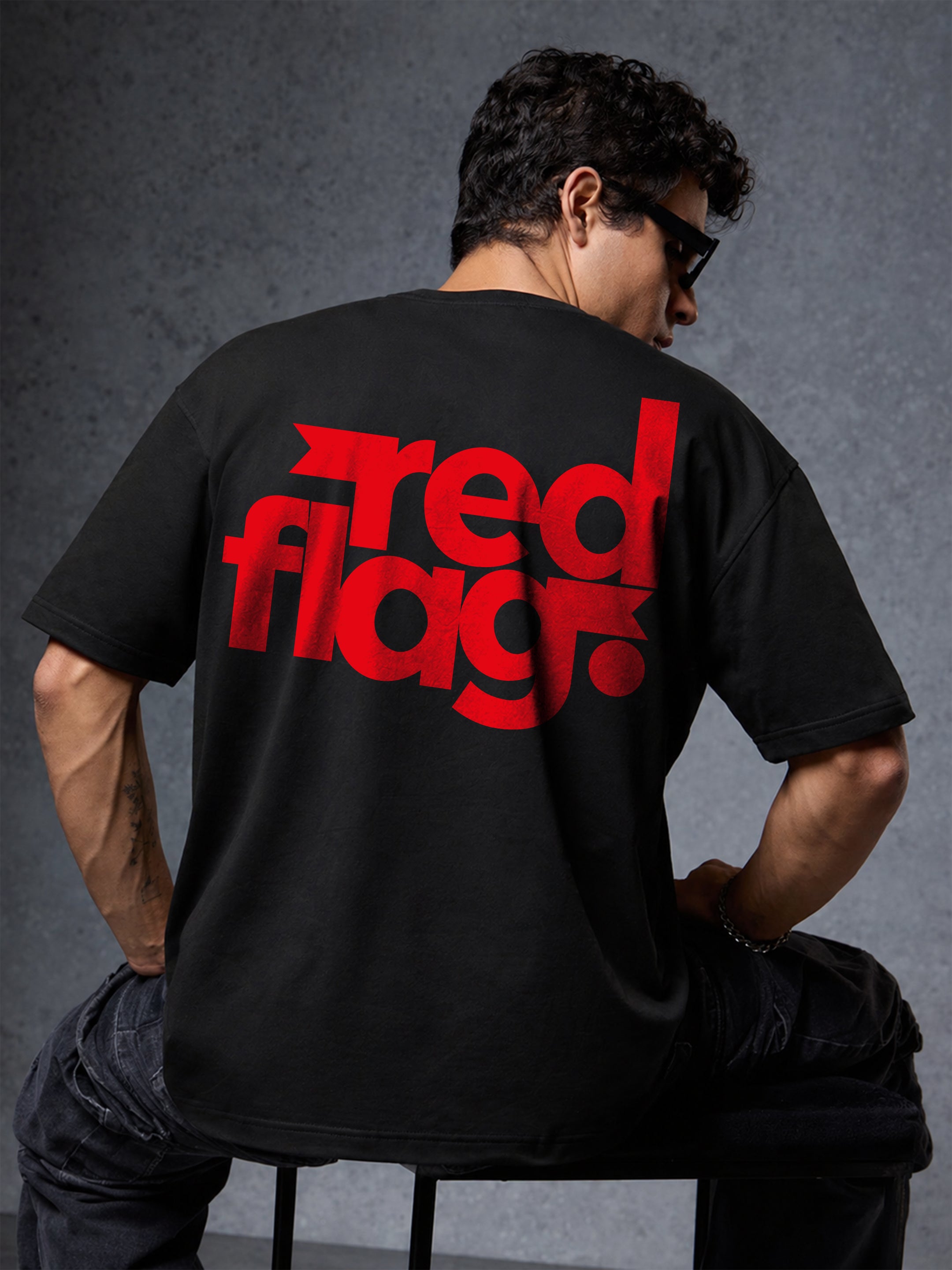 Red Flag Oversized Fit T-Shirt