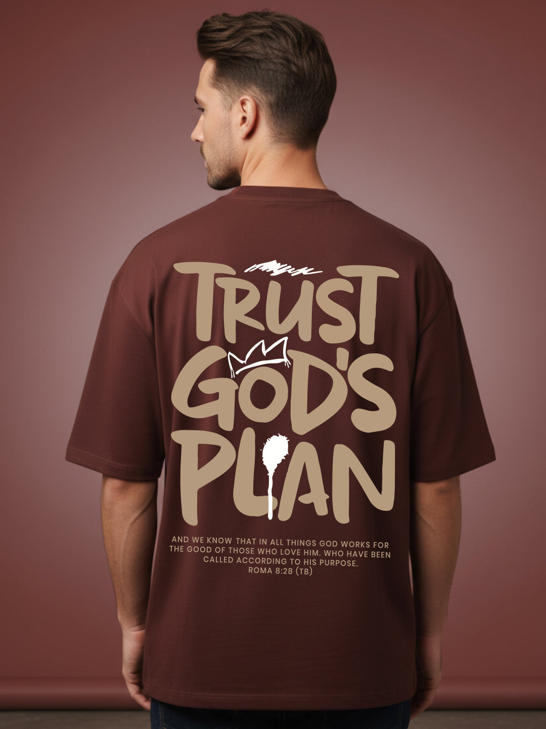 Trust God Plan Oversized Fit T-Shirt