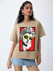 Intense Feeling Oversized Fit T-Shirt For Women