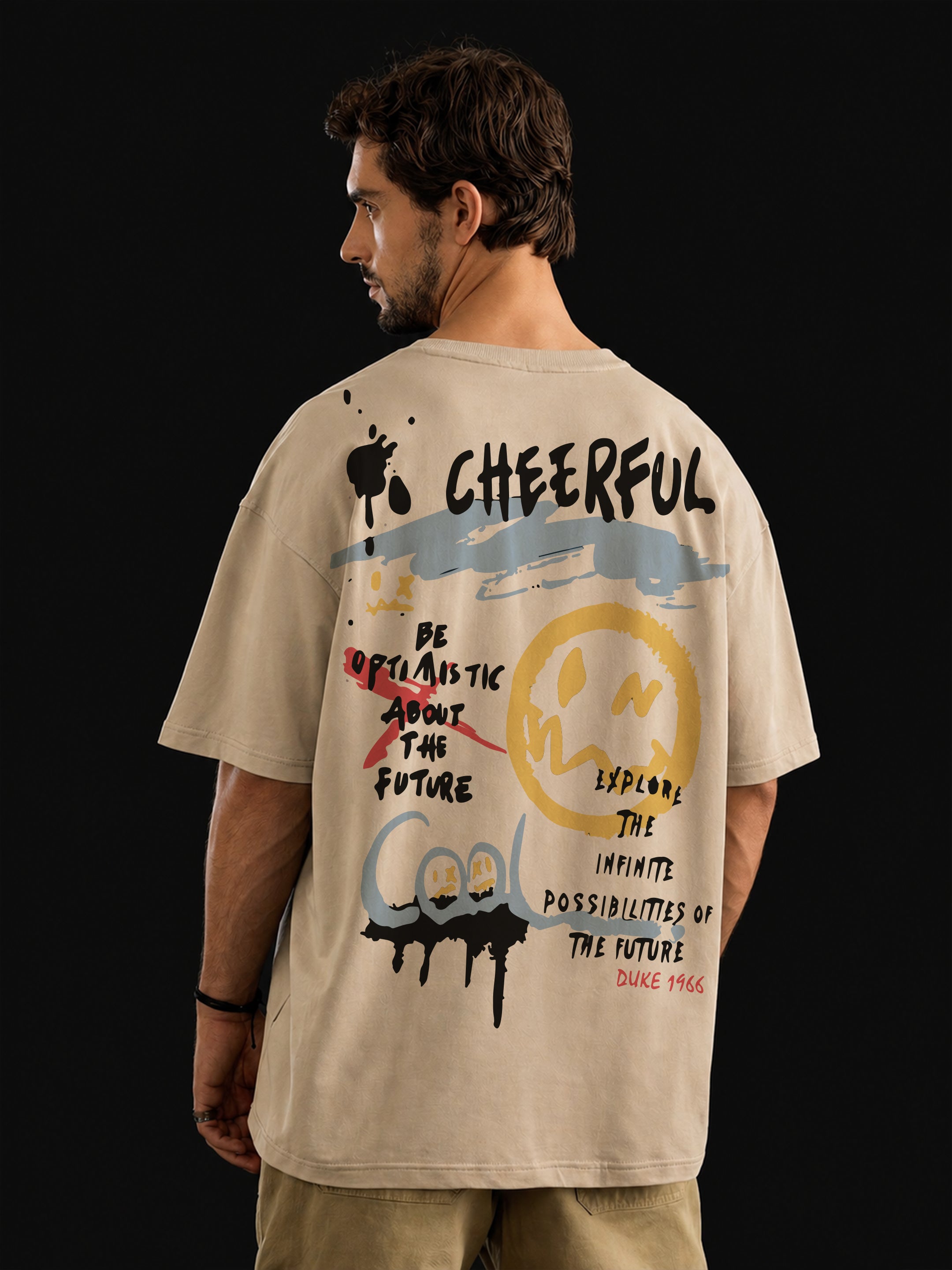 Cheerful Oversized Fit T-Shirt