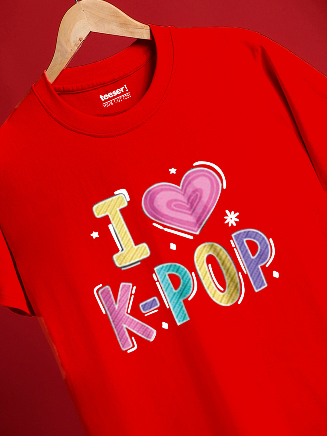 I Love K-Pop Regular Fit T-Shirt