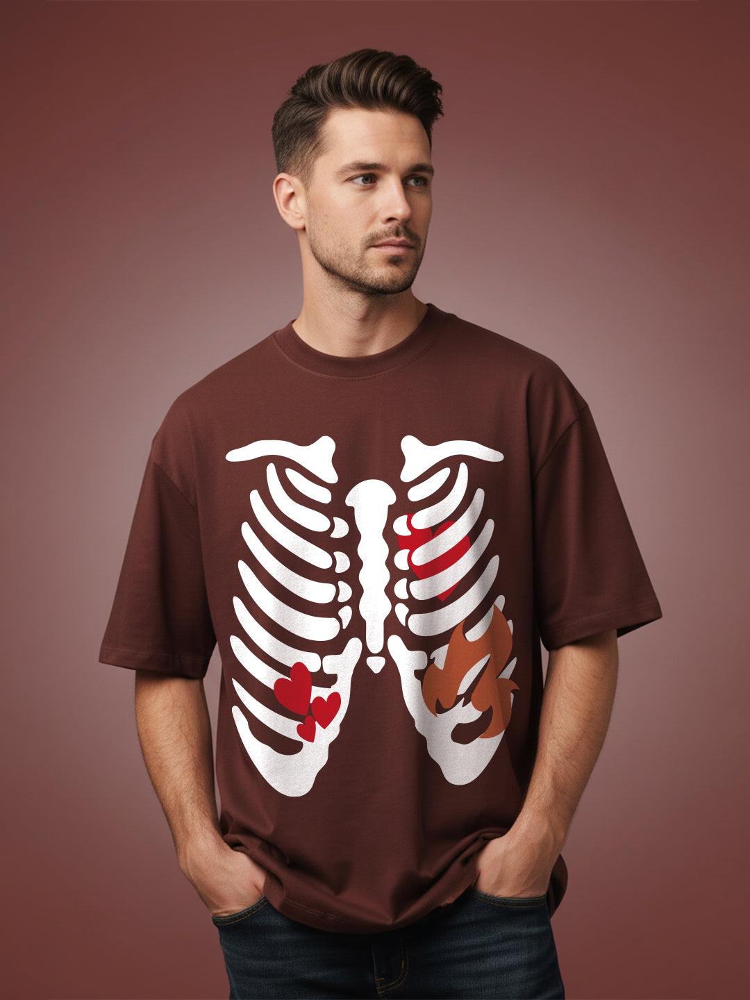 Skeleton Oversized Fit T-Shirt