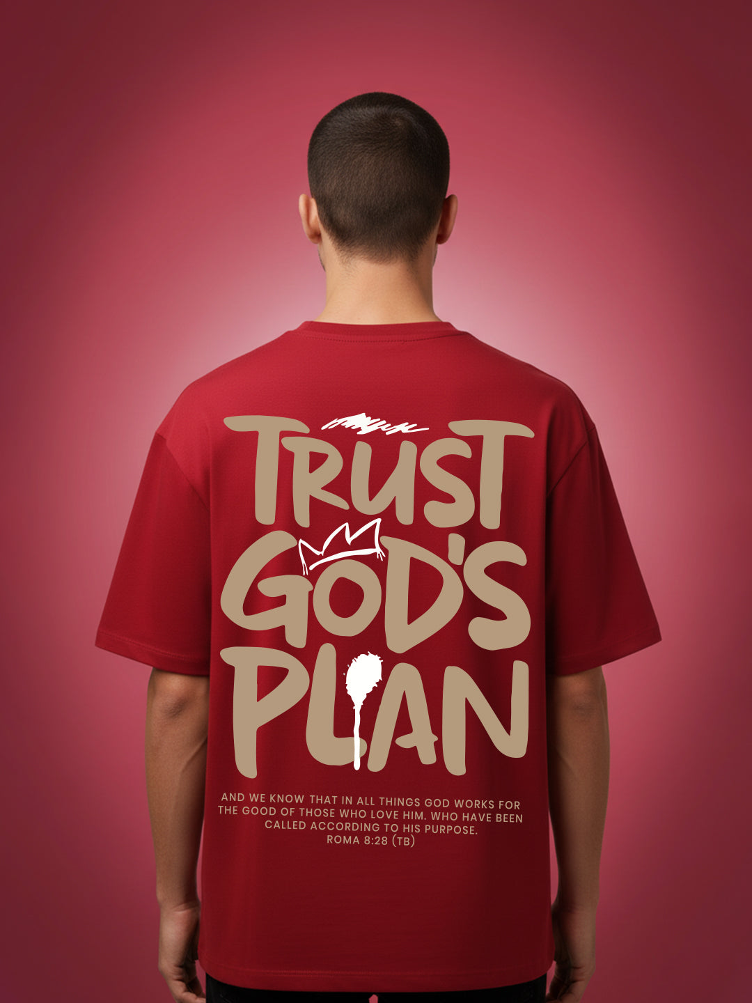 Trust God Plan Oversized Fit T-Shirt