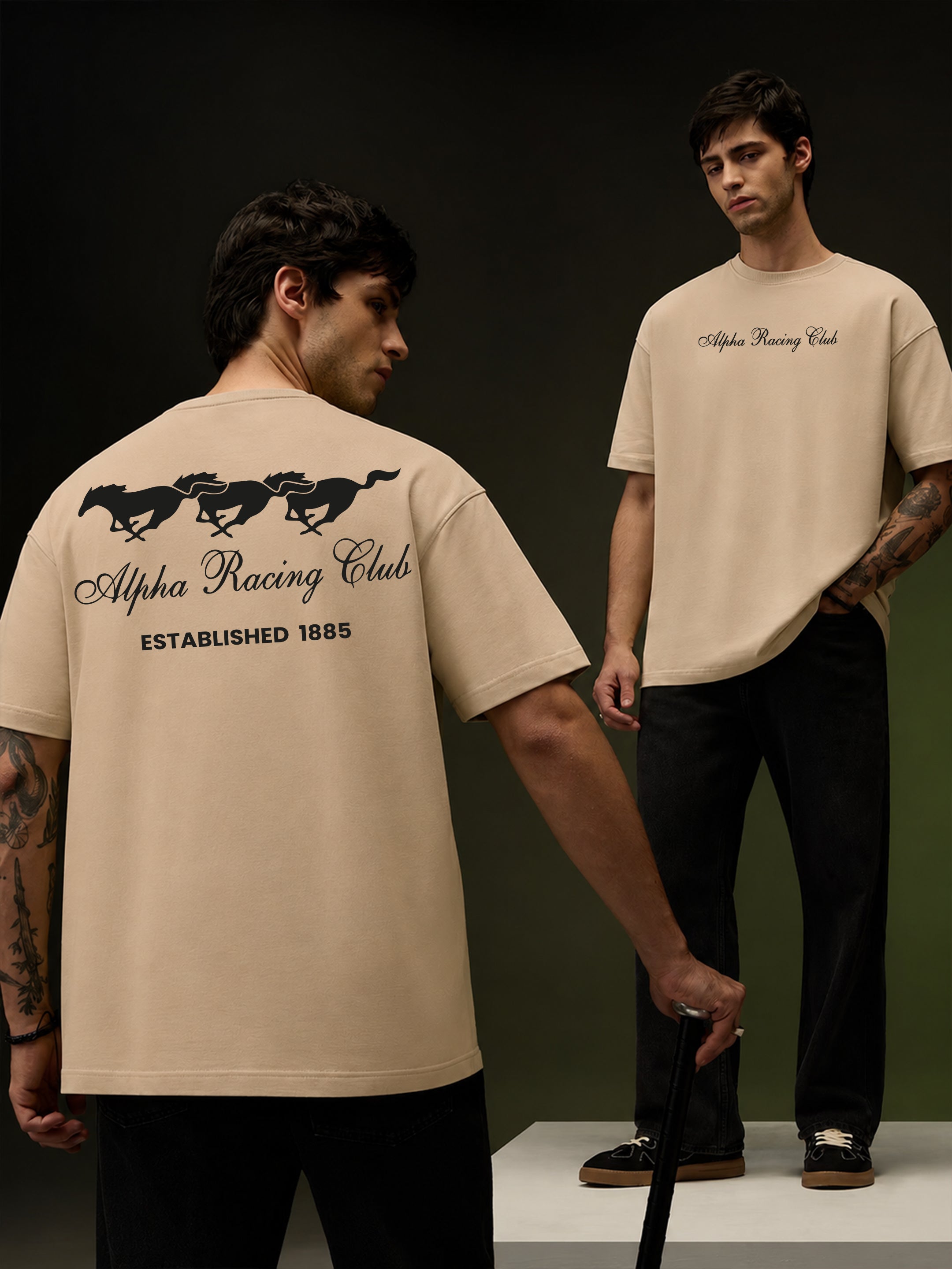 Alpha Racing Club Oversized Fit T-Shirt