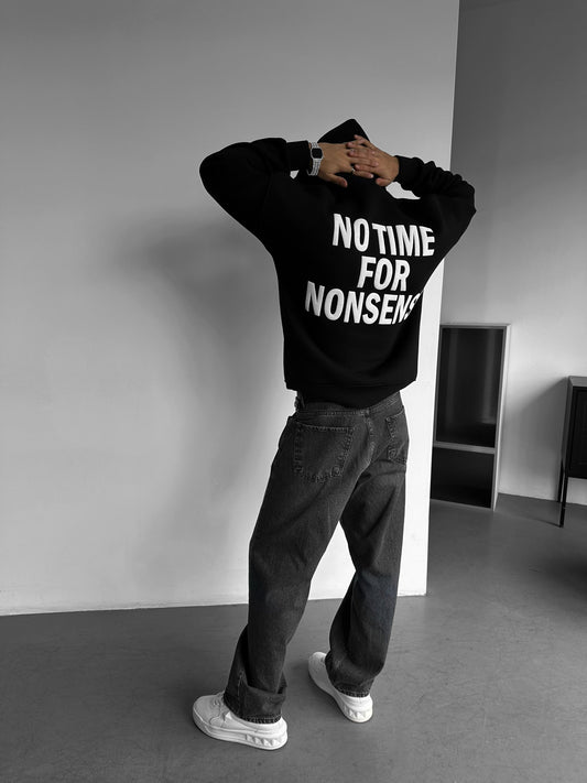 Nothing For Nonsense Drop Shoulder Graphic Hoodie