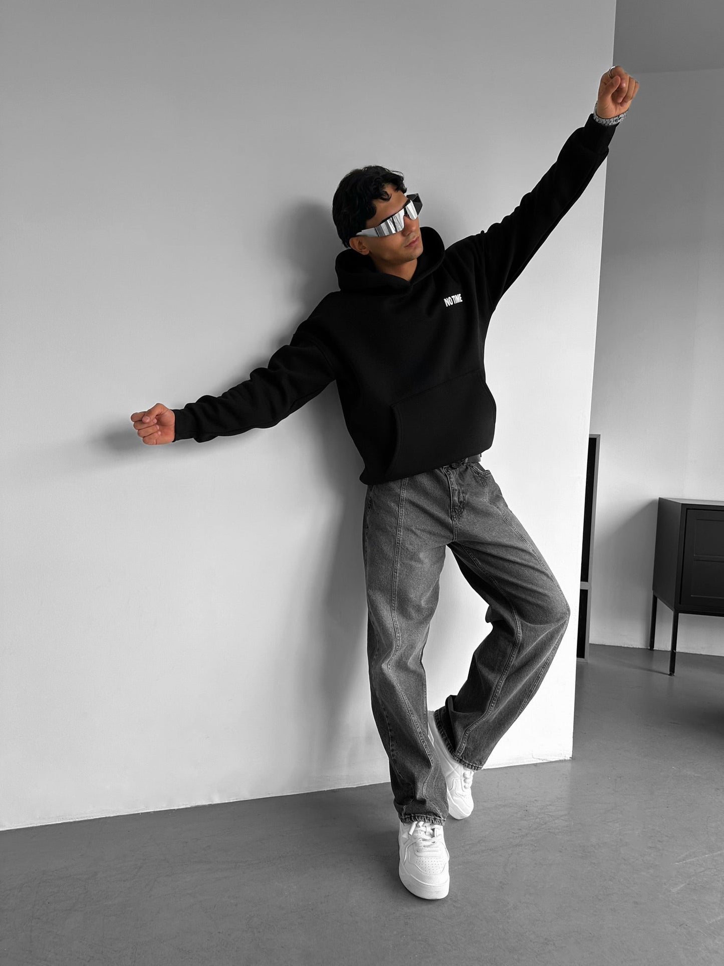 Nothing For Nonsense Drop Shoulder Graphic Hoodie