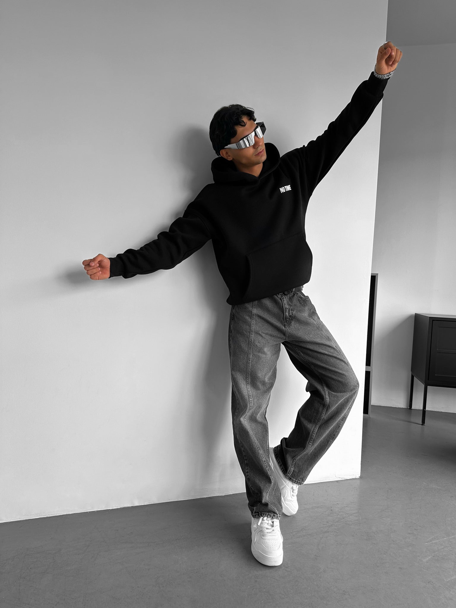 Nothing For Nonsense Drop Shoulder Graphic Hoodie