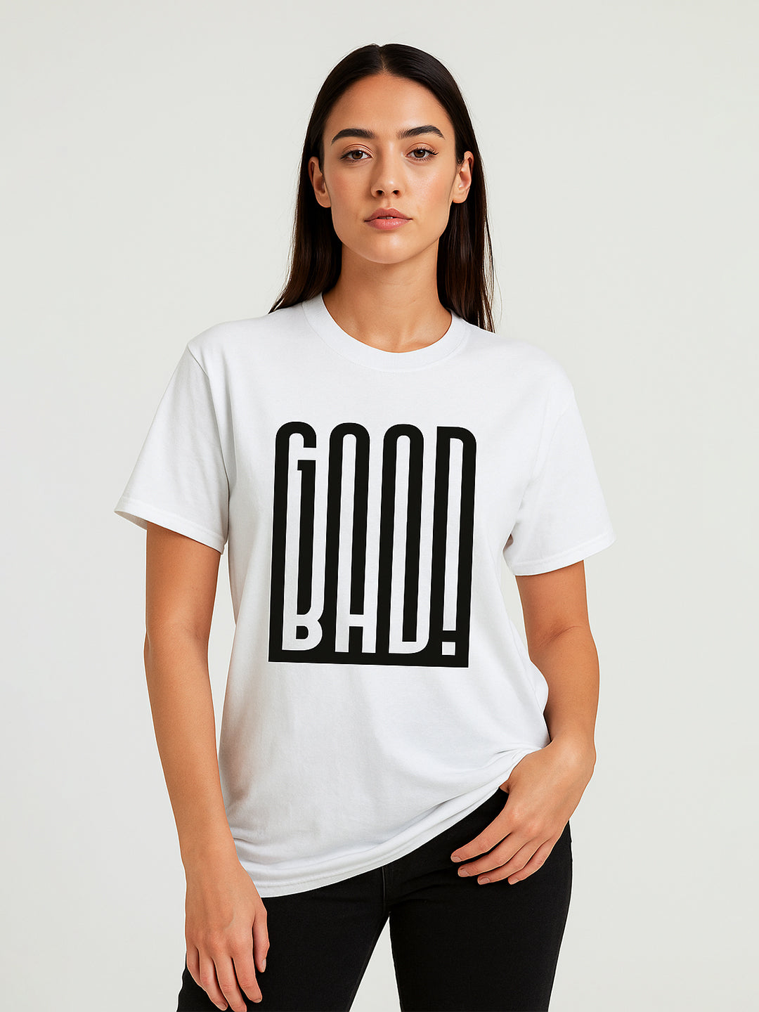 Good Bad Regular Fit T-Shirt For Women