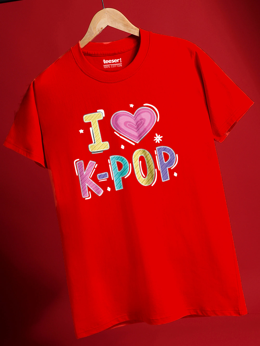 I Love K-Pop Regular Fit T-Shirt
