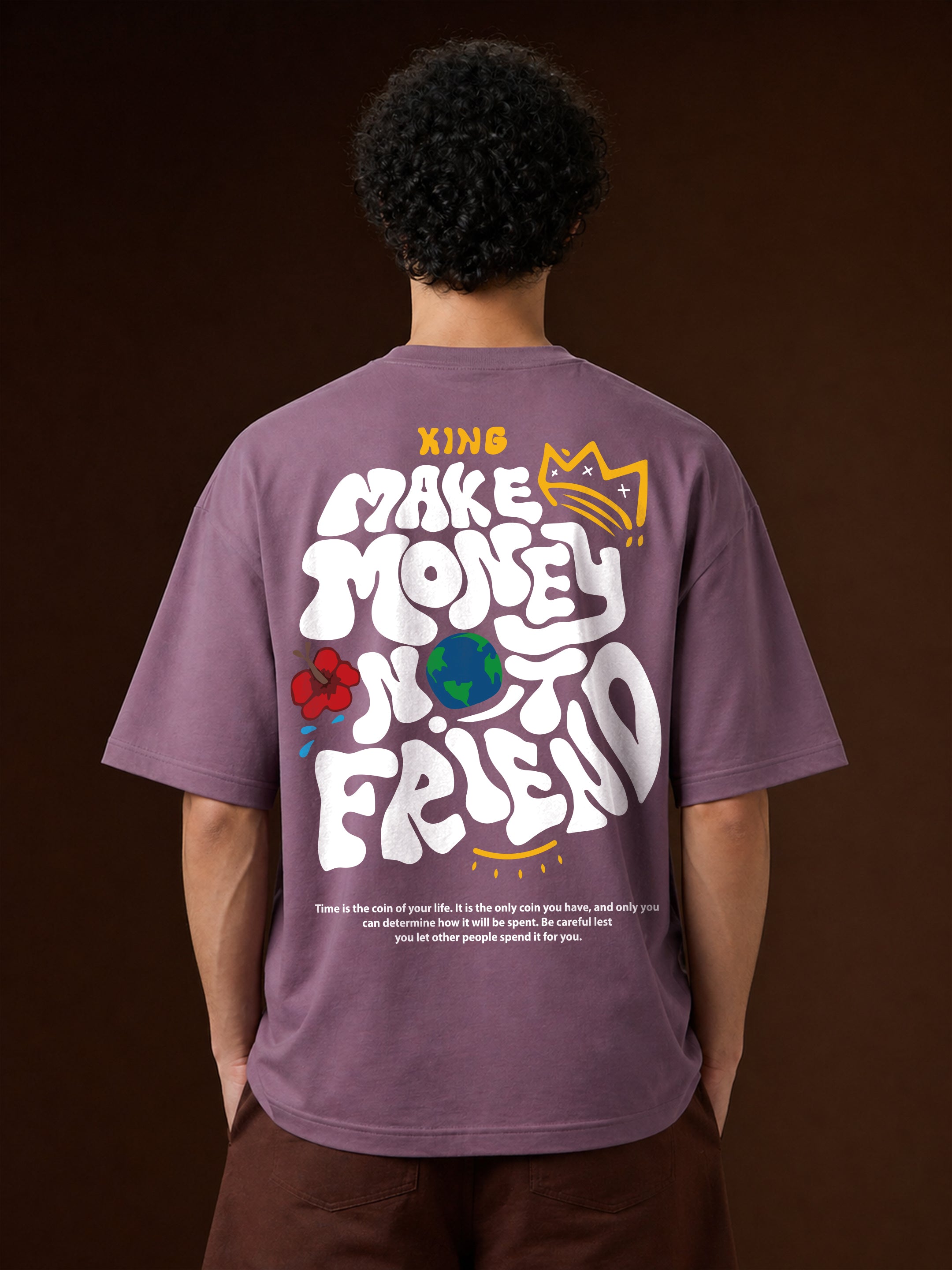 Make Money Not Friend Oversized Fit T-Shirt