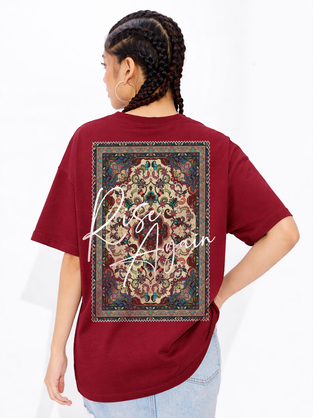 Rise Again Oversized Fit T-Shirt For Women