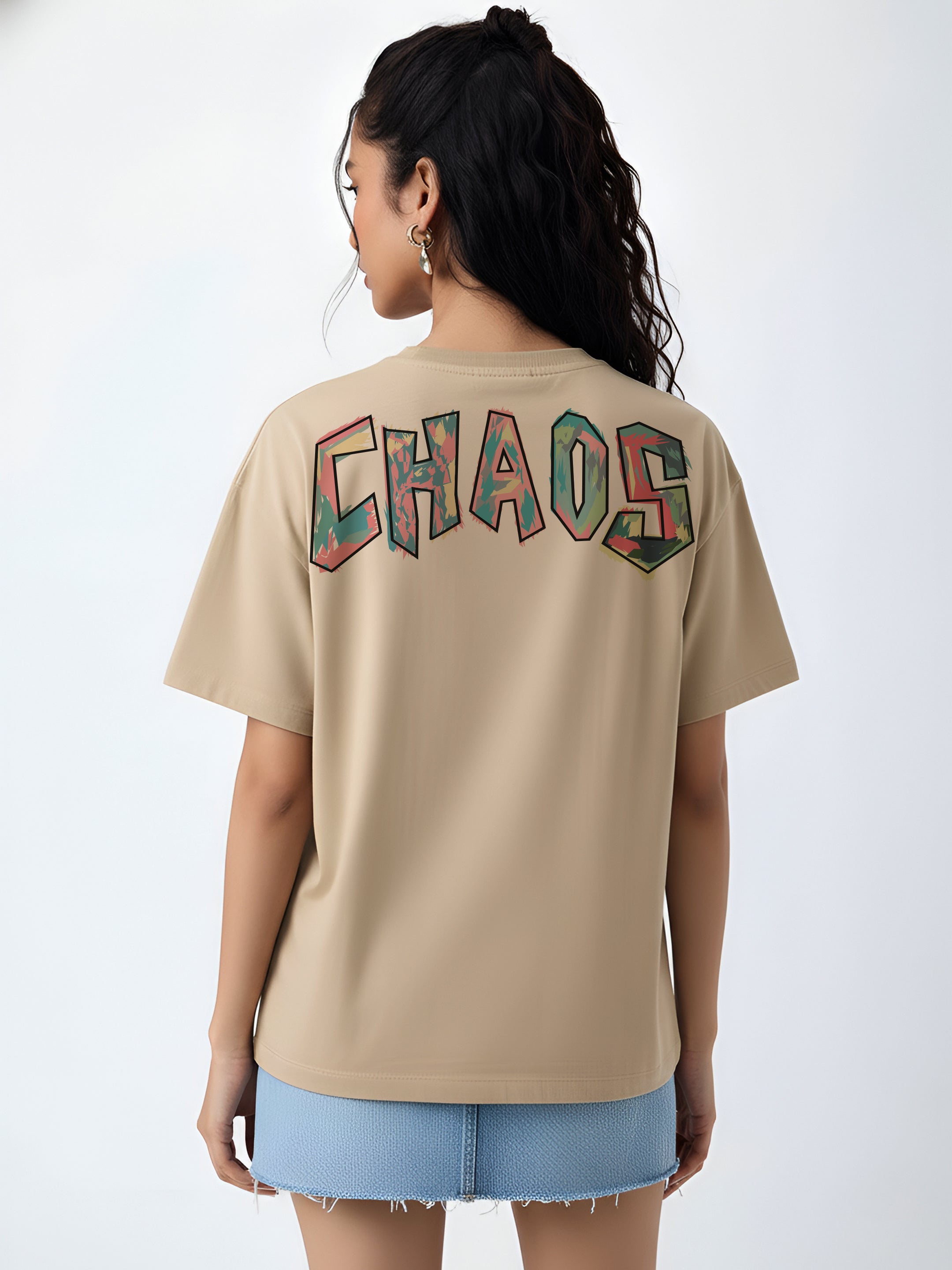 Chaos Oversized Fit T-Shirt For Women