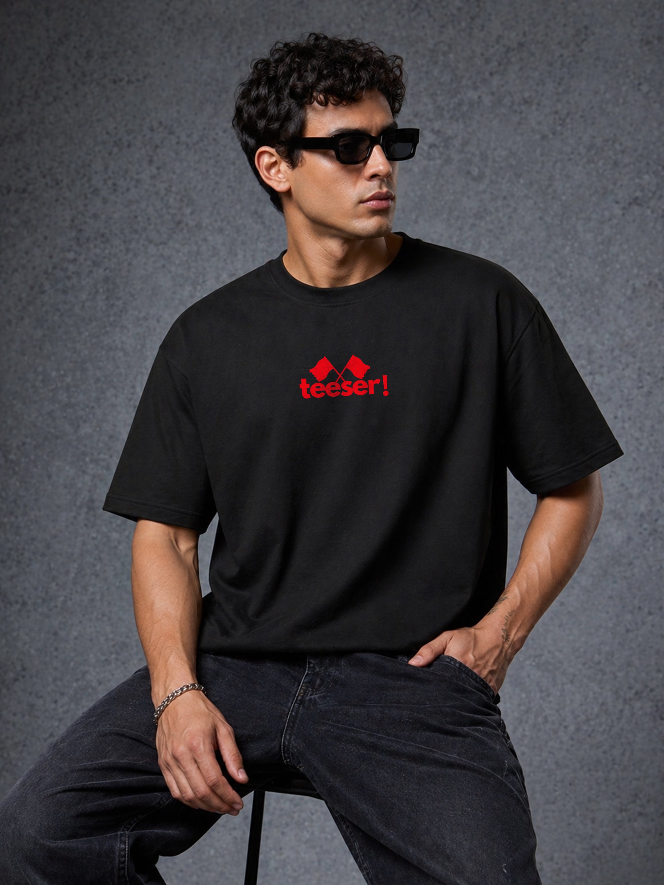 Red Flag Oversized Fit T-Shirt