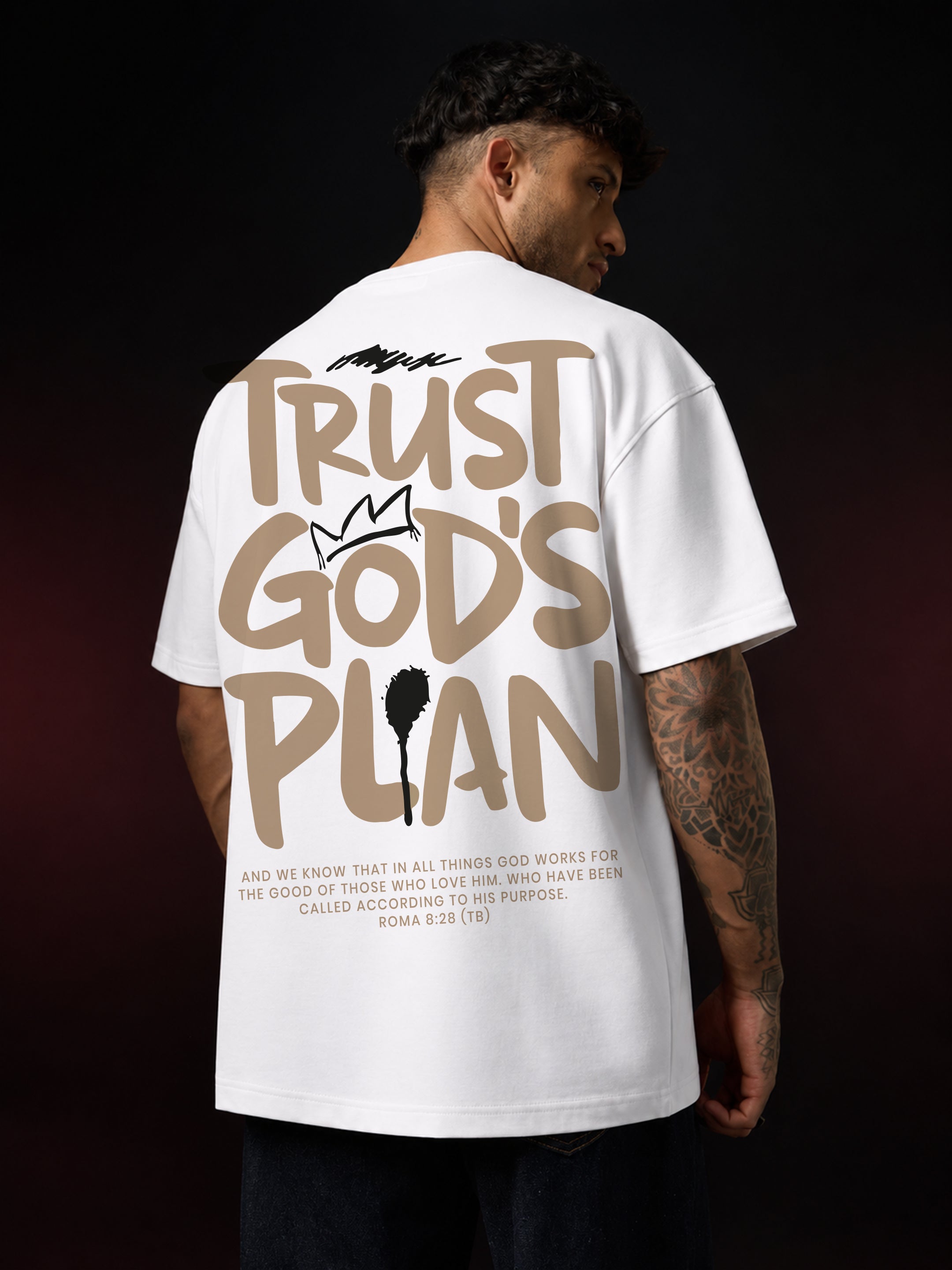 Trust God Plan Oversized Fit T-Shirt