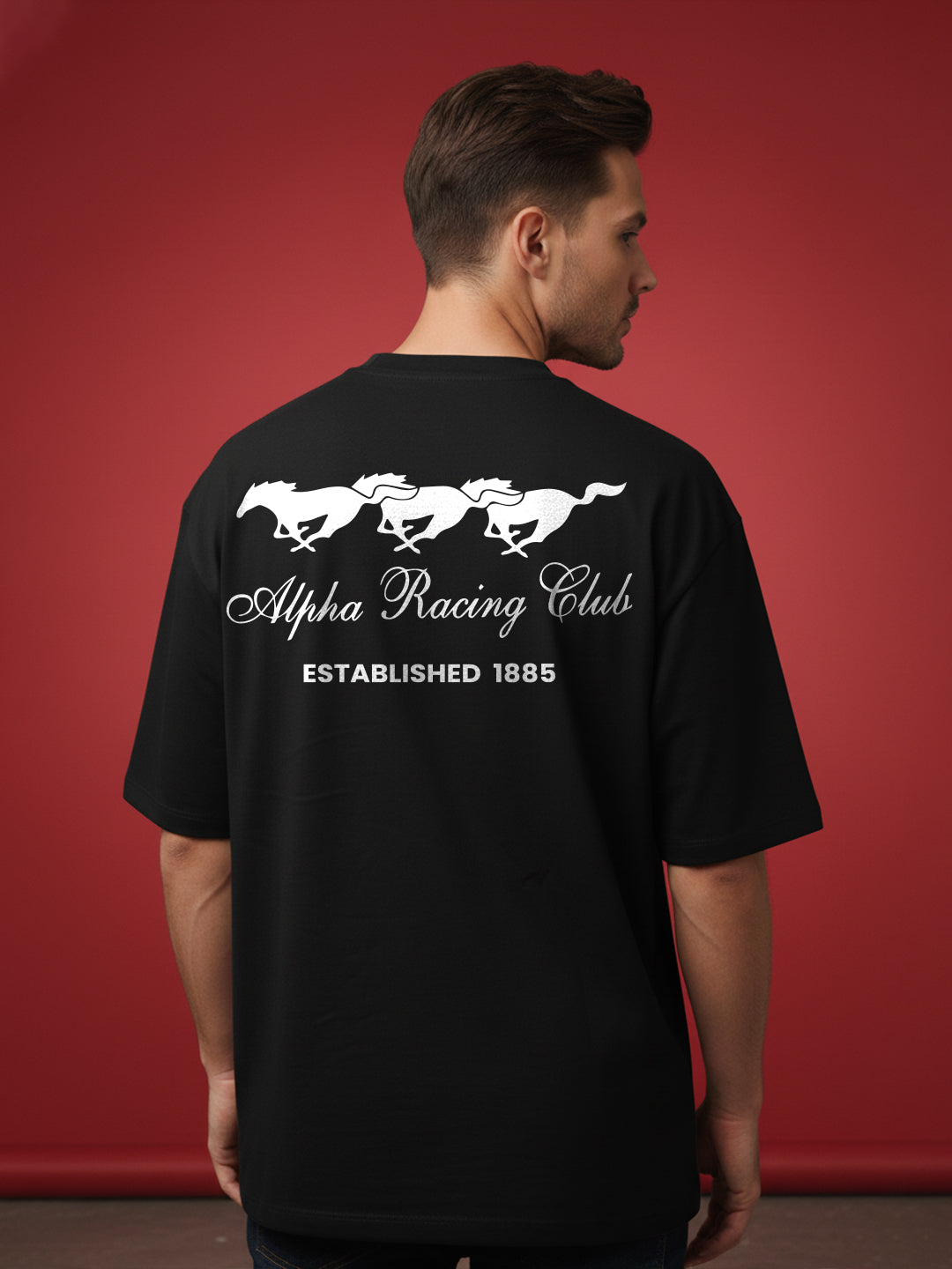 Alpha Racing Club Oversized Fit T-Shirt
