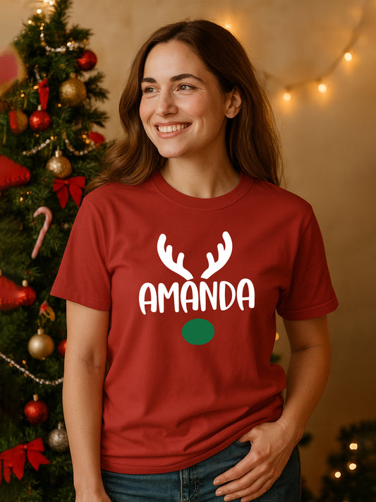 Amanda Christmas Regular T-Shirt For Women