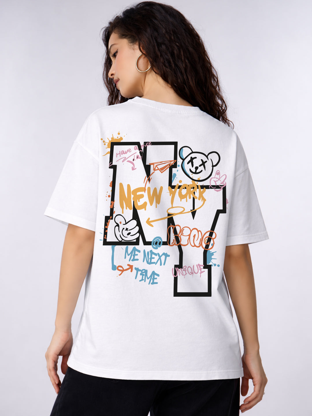 New York Oversized Fit T-Shirt For Women