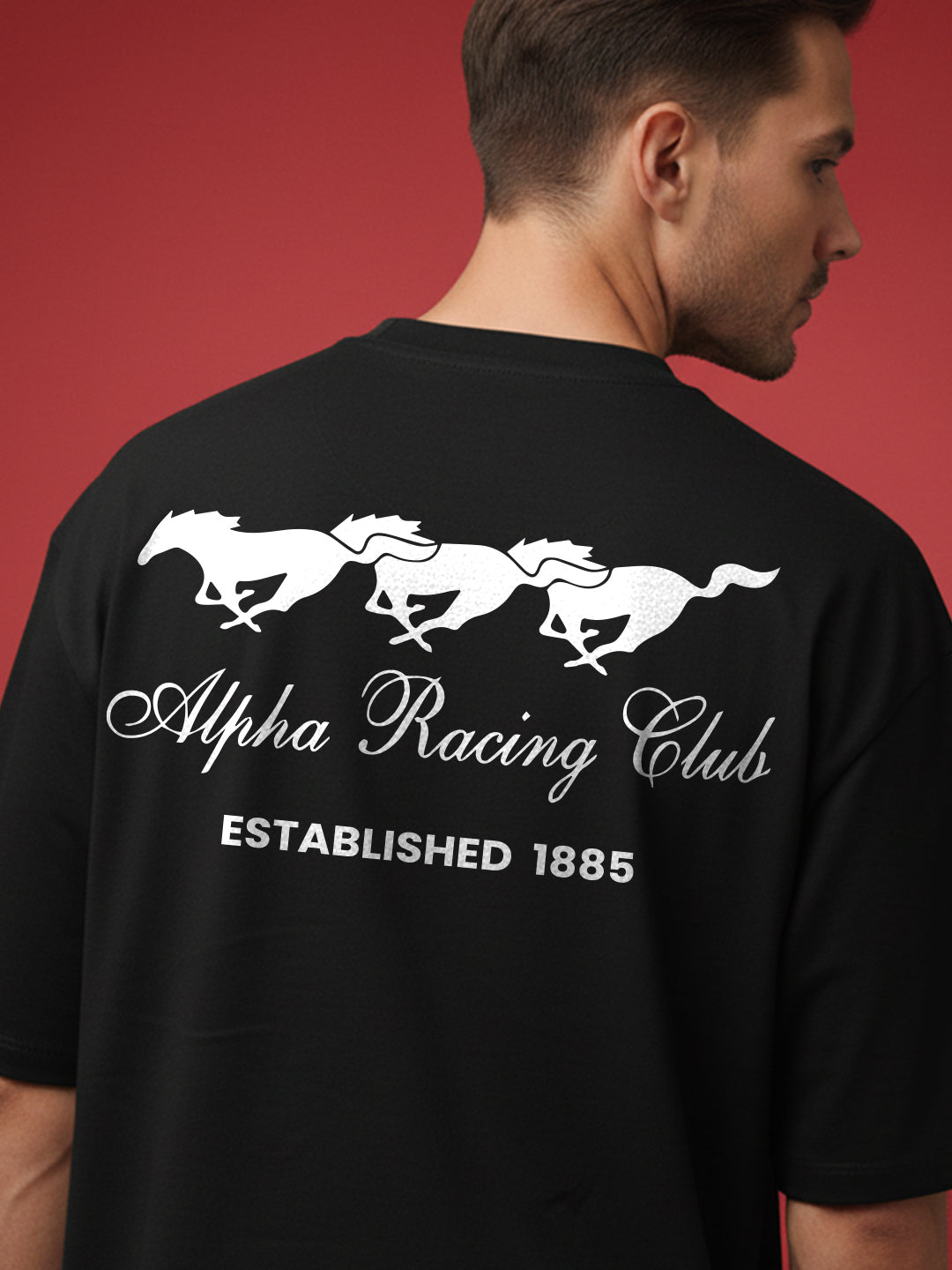 Alpha Racing Club Oversized Fit T-Shirt