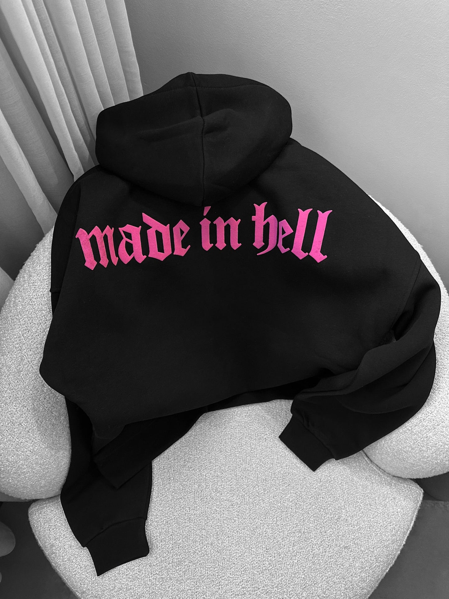 Made In Hell Drop Shoulder Graphic Hoodie