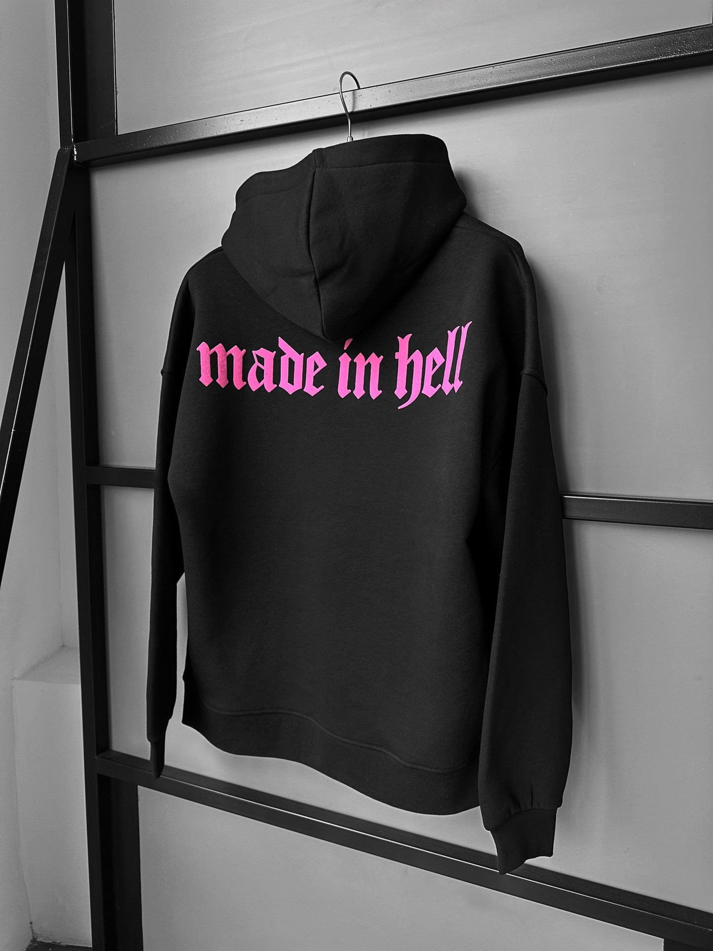 Made In Hell Drop Shoulder Graphic Hoodie