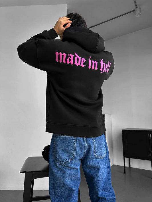 Made In Hell Drop Shoulder Graphic Hoodie