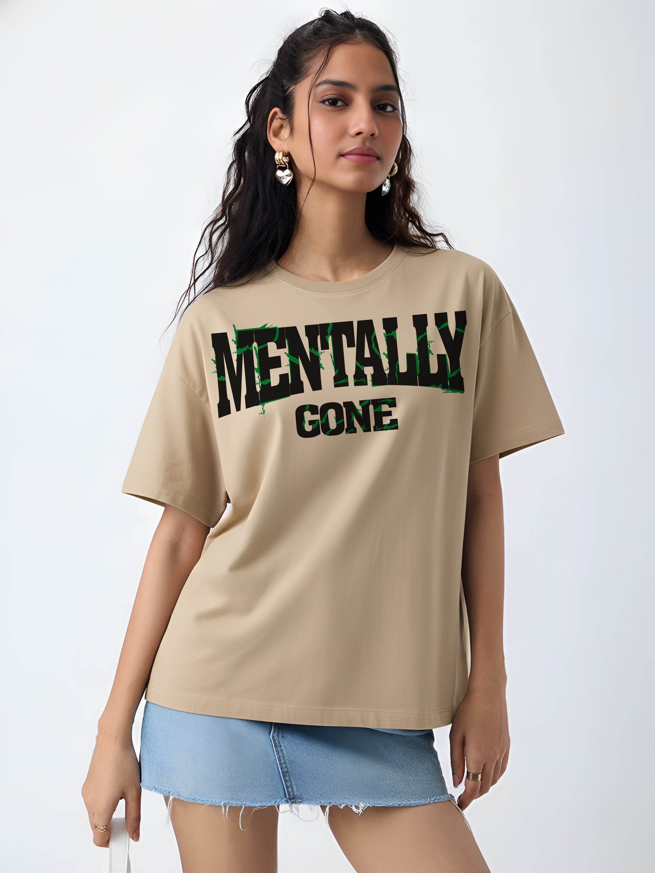 Mentally Gone Oversized Fit T-Shirt Women