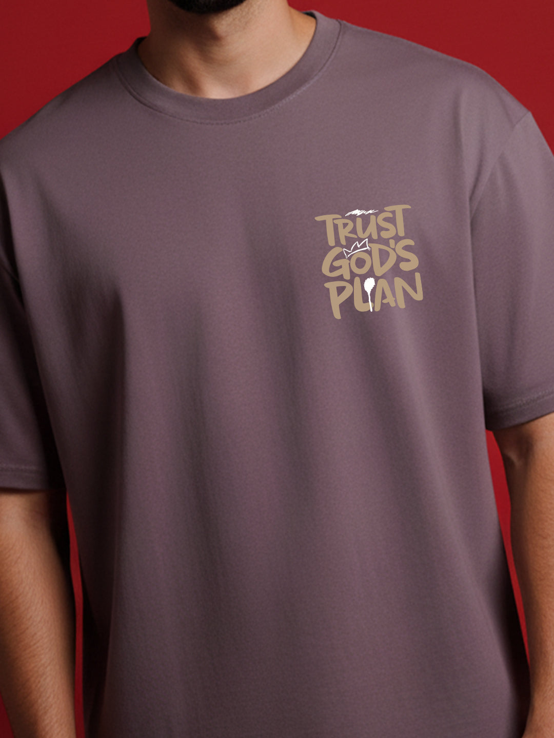Trust God Plan Oversized Fit T-Shirt