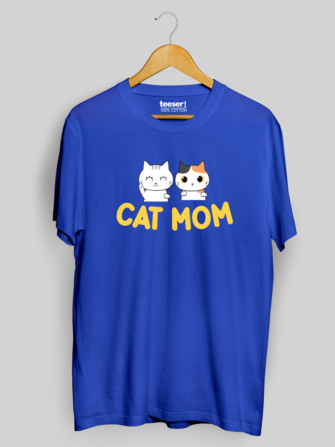 Cat Mom Crew Neck Regular T-shirt