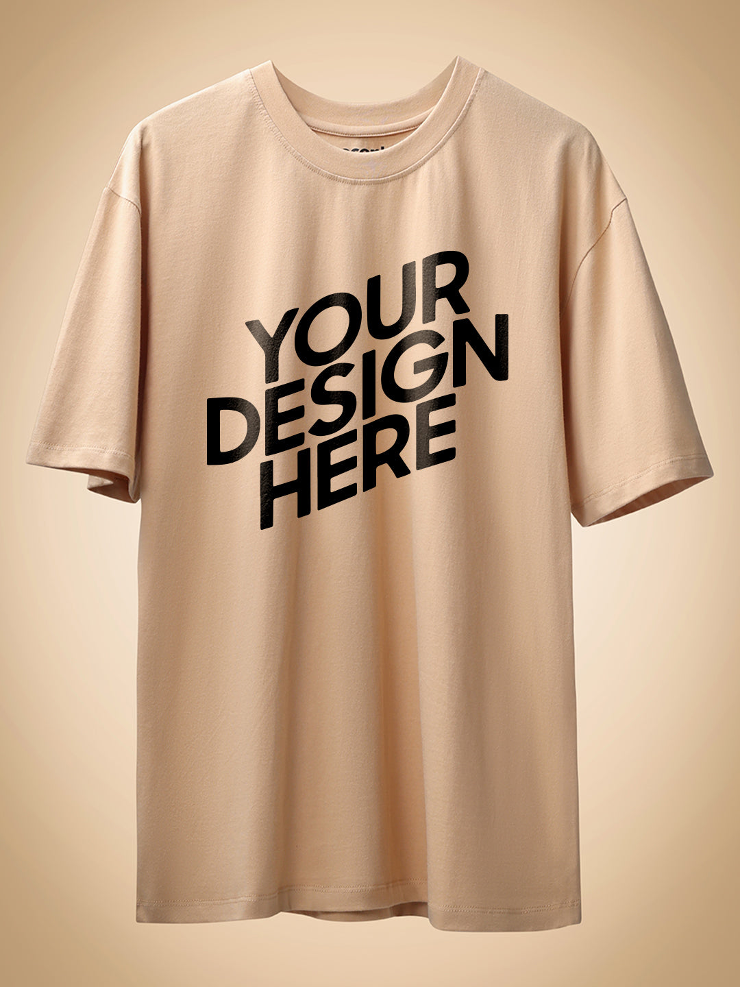 Custom tee Beige