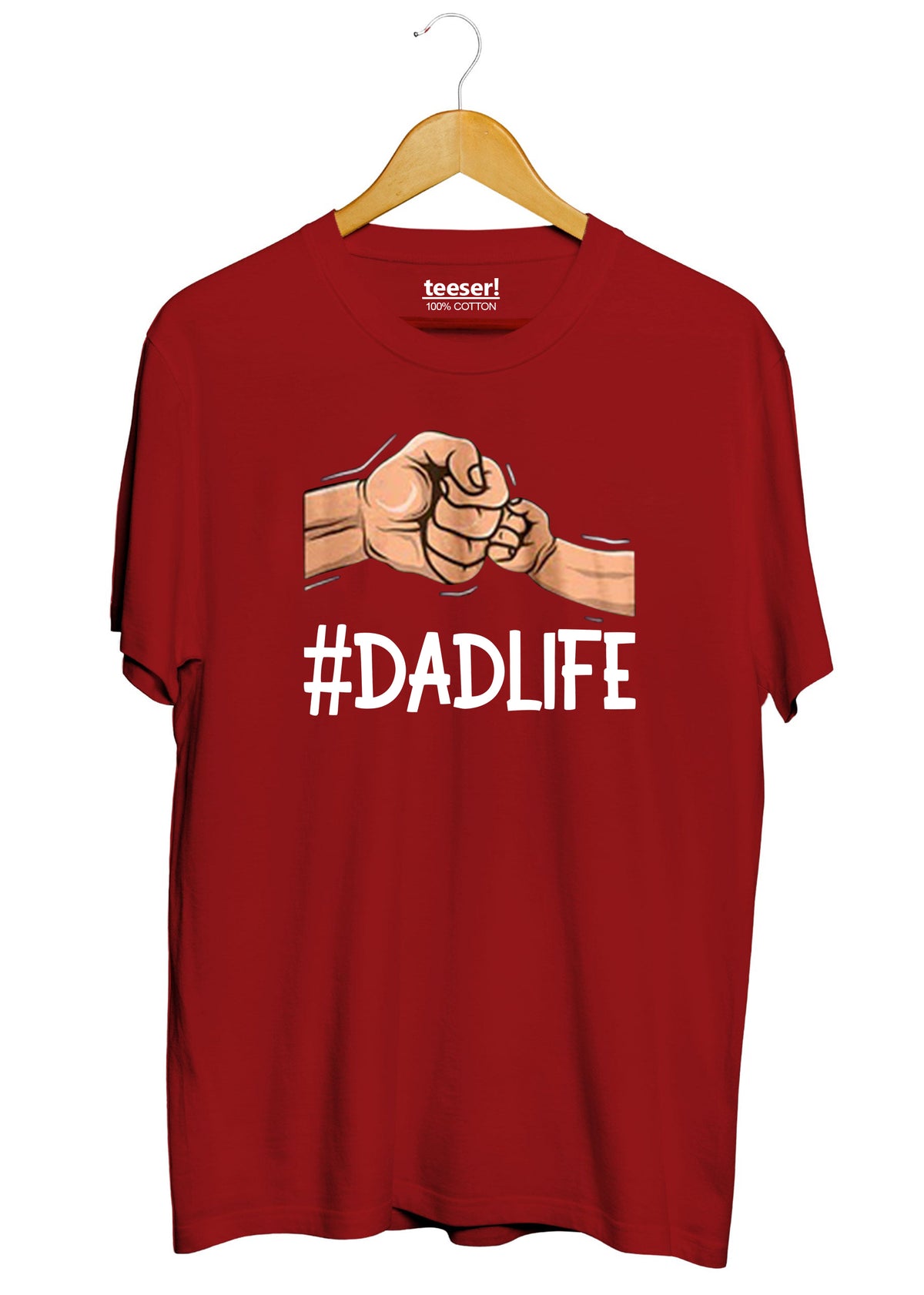 تيشيرت "DAD LIFE" بقصة عادية