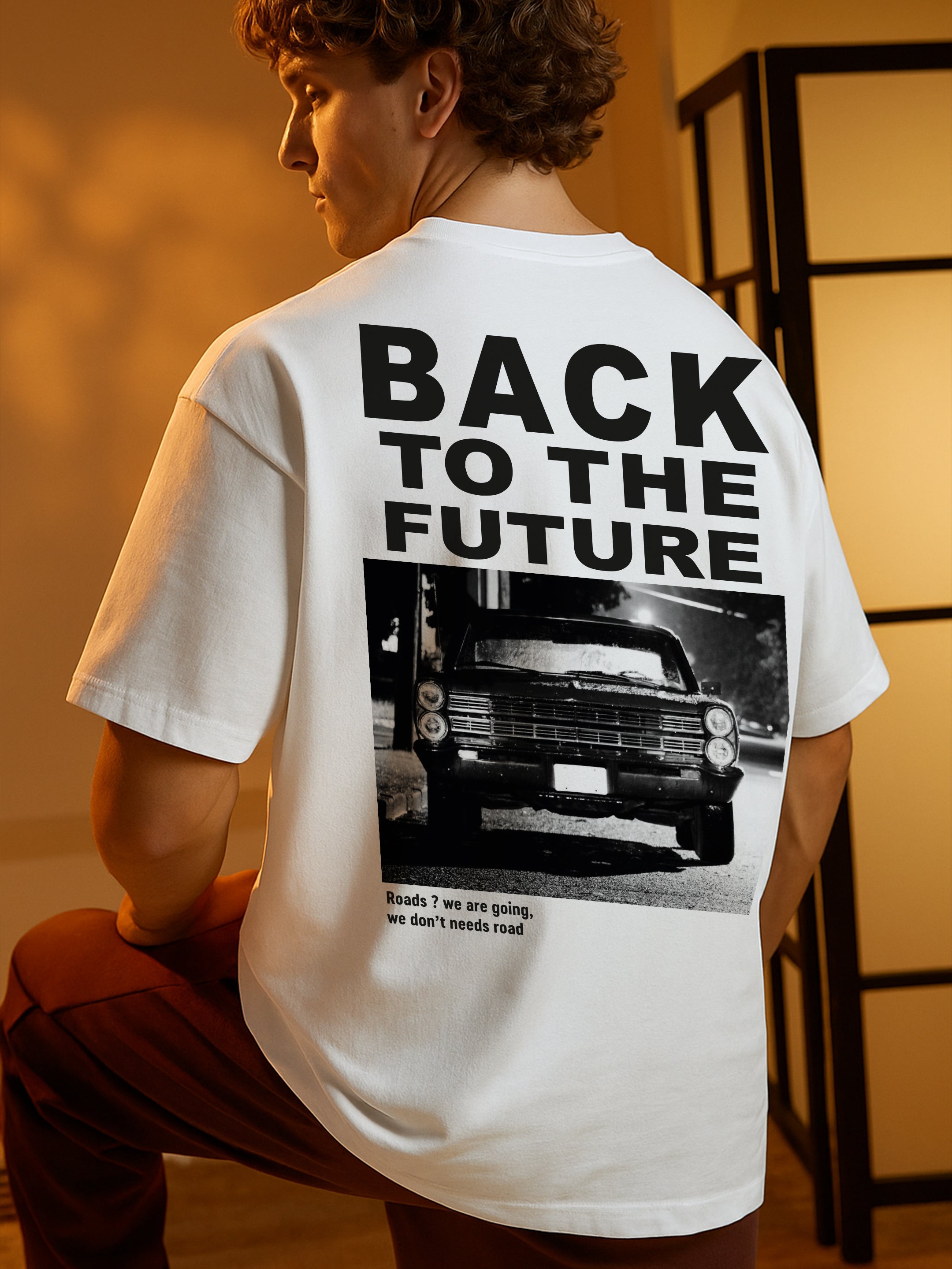 Back to the Future Oversized Fit T-Shirt