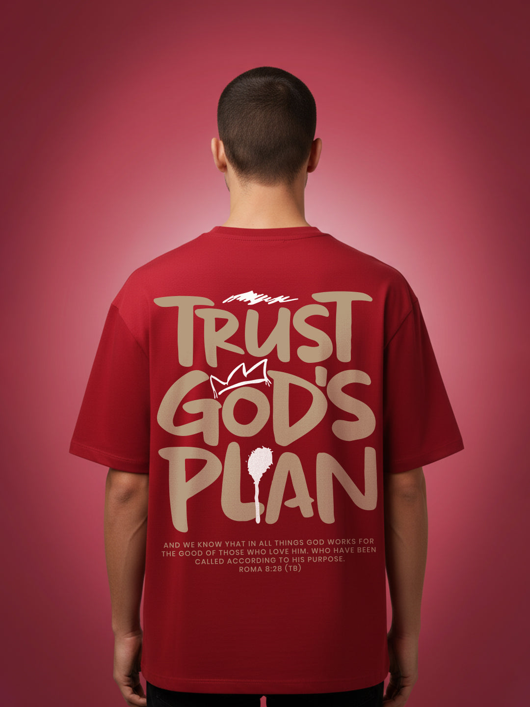 Trust God Plan Oversized Fit T-Shirt