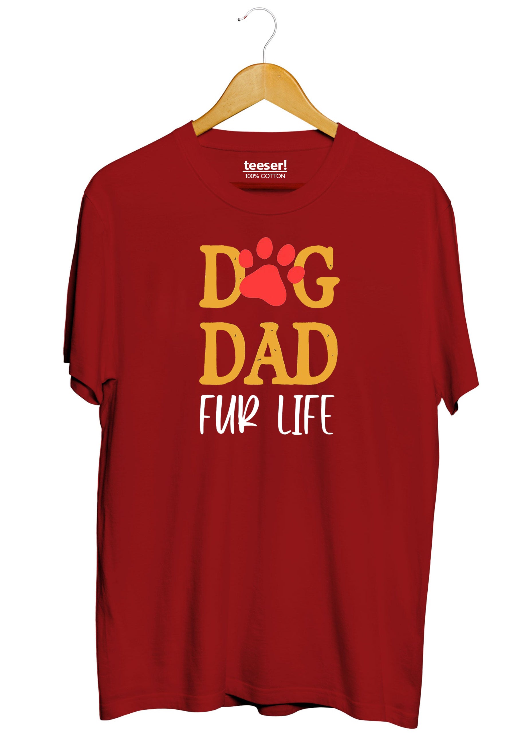 Dog Dad For Life Men’s Regular Fit T-Shirt