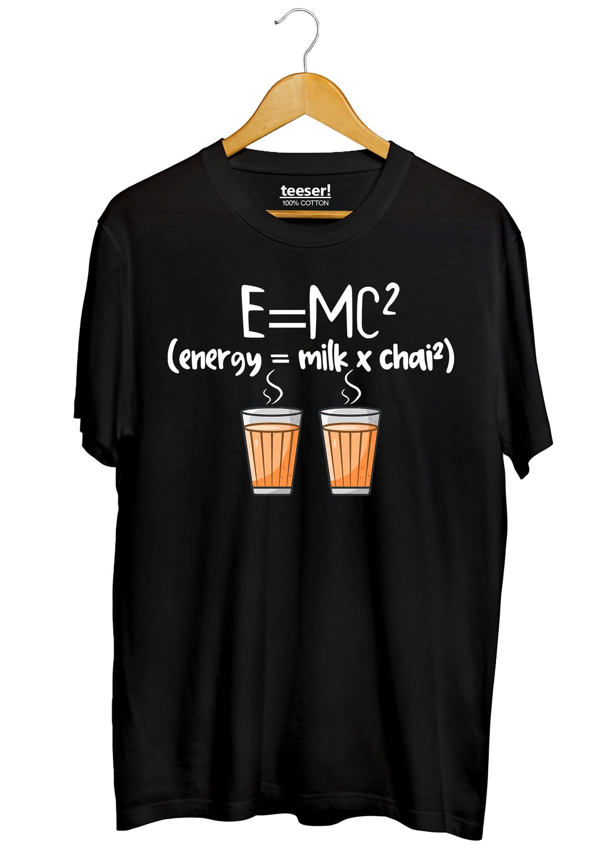 تيشيرت E=MC بقصة عادية