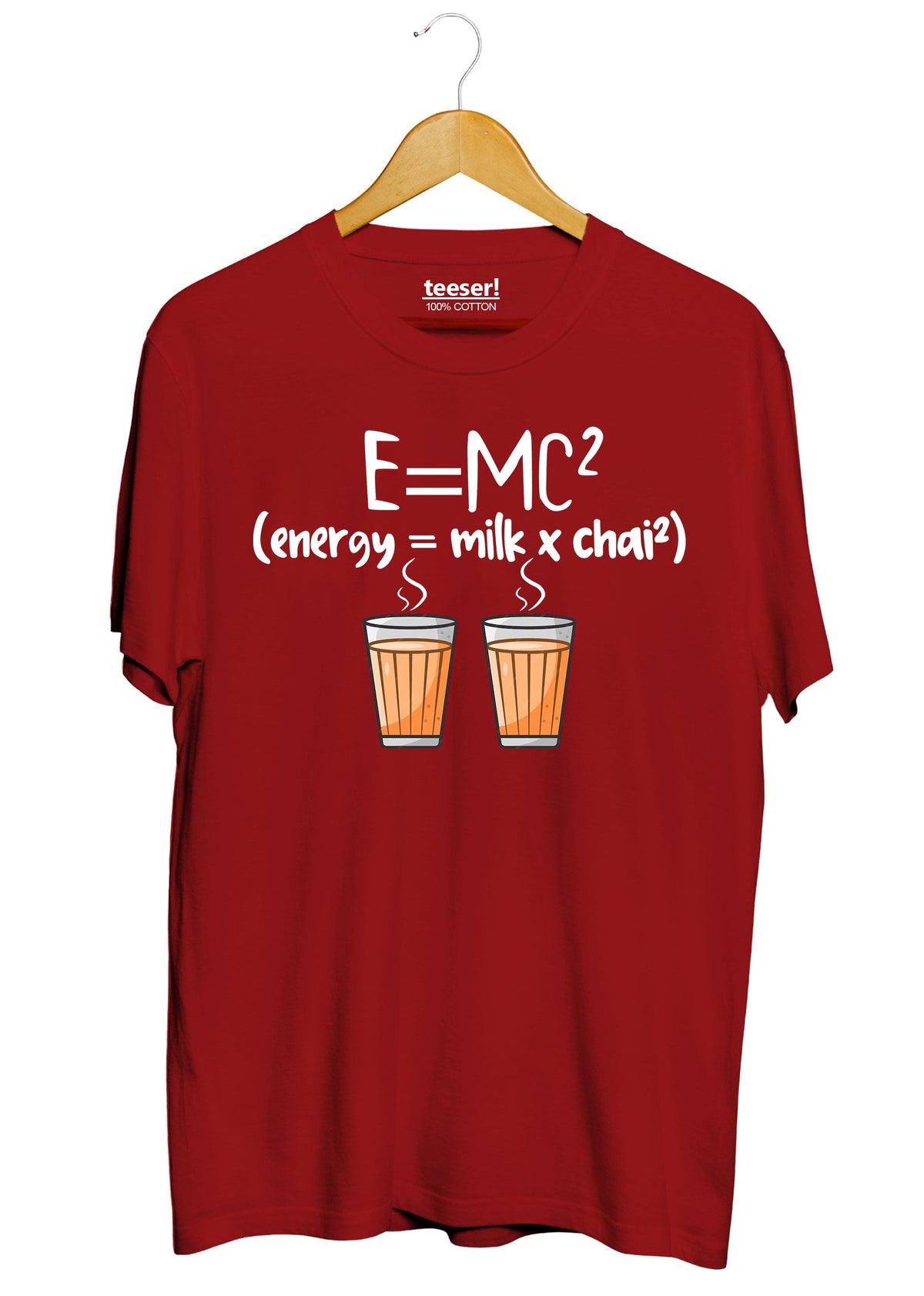 تيشيرت E=MC بقصة عادية