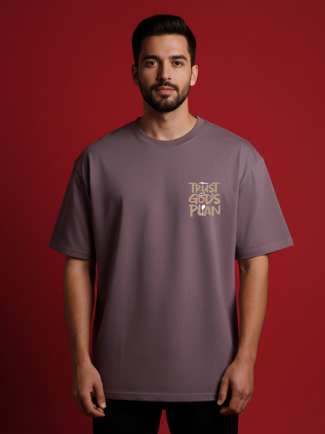 Trust God Plan Oversized Fit T-Shirt