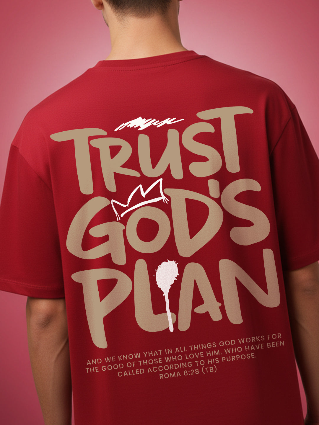 Trust God Plan Oversized Fit T-Shirt