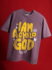 I Am A Child God Oversized Fit T-Shirt